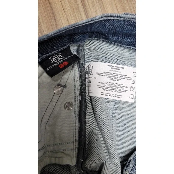 Rock & Republic Evelyn Denim Capri Jeans Pants - Picture 5 of 6